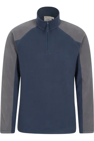 Mountain Warehouse Mens Ashbourne II Half Zip Fleece Top (Dark ) - Size 4XL