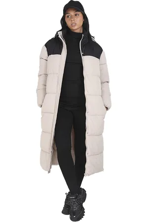 Brave Soul WoMens Long Coat Puffer Jacket - - Size 10 Regular