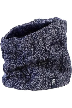 Heat Holders Womens - Ladies Thick Cable Knit Fleece Lined Neck Warmer - - One Size