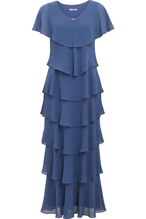 Gina Bacconi Womens Areka Tiered Maxi Dress - - Size 12 UK