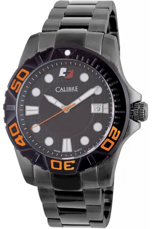 Calibre Mens Akron Swiss Made Movement Watch Stainless Steel Strap Dial - One Size