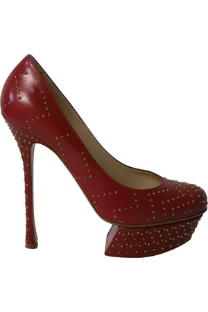 Nicholas Kirkwood Pre-owned Womens Studded Platform High Heel Pumps in Leather - Size EU 38