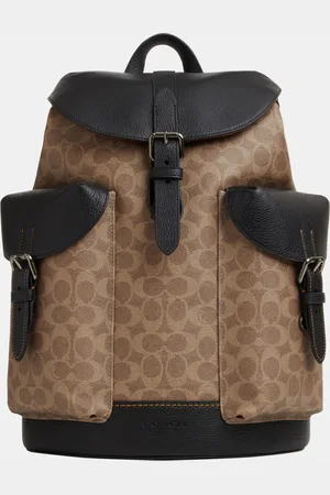 Coach Mens Warner Backpack in Signature - - One Size
