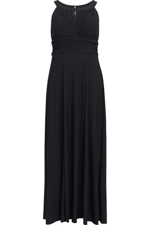 Gina Bacconi Womens Kelsie Ruched Waist Keyhole Neck Maxi Dress - - Size 10 UK