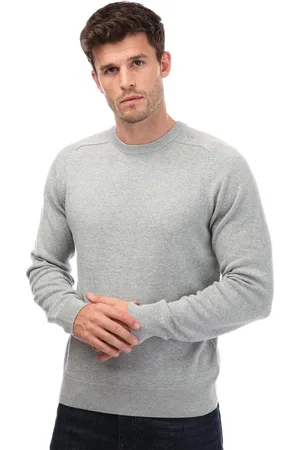 Farah Mens Stern Crew Sweat in Navy - Cotton - Size X-Large