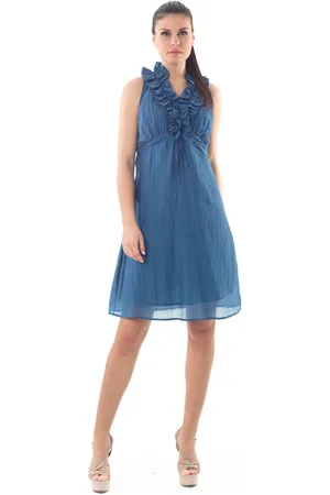 Conquista Womens Sleeveless Ruffle Detail dress - - Size EU 38 (Womens)