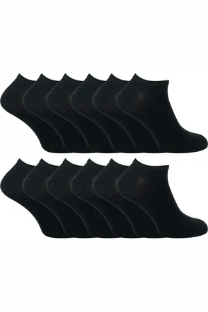 Sock Snob 12 Pair Multipack Mens Quarter Trainer Socks - Cotton - Size UK 4-6.5