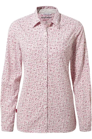 Craghoppers Womens/Ladies Fara Long-Sleeved Shirt (Raspberry) - - Size 12 UK