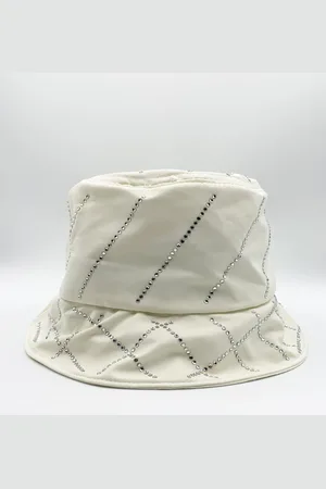 SVNX Womens Bucket Hat With Rhinestone Trim - - One Size