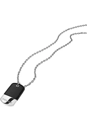 Police Mens : "FRAGMENT" Pendant - Leather - One Size