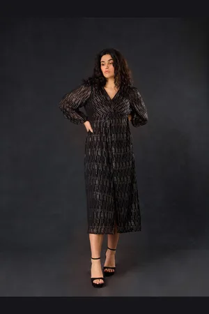 Live Unlimited London Womens Rainbow Metallic Twist Maxi Dress - Size 16 UK