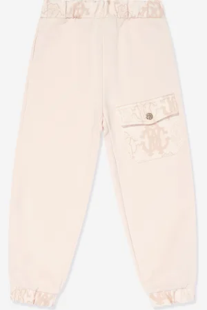 Roberto Cavalli Girls Logo Joggers in - Size 12Y
