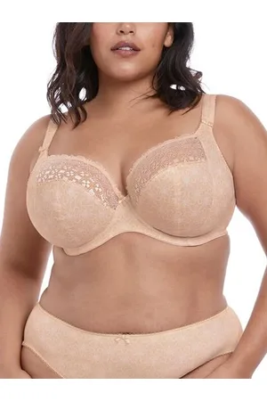 Elomi Womens Kim Plunge Side Support Bra - Nylon - Size 44D