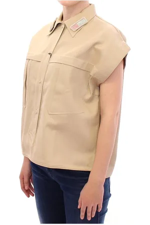 ANDREA INCONTRI WoMens Sleeveless Blouse Top Cotton - Size EU 40 (Womens)