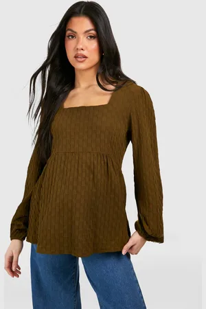 Boohoo Womens Maternity Textured Smock Top - - Size 10 UK