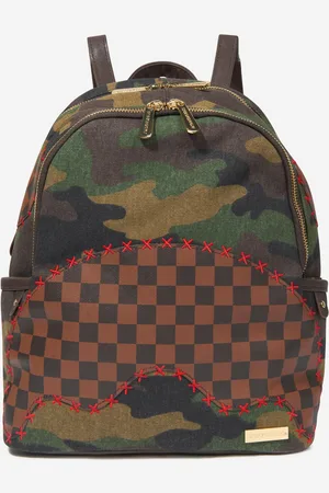 Sprayground Kids Unisex Camo Shark Shape Check Savage Backpack in - One Size