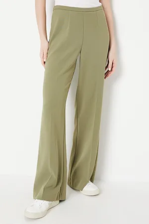 Oasis Womens High Waisted Wide Leg Welt Pocket Trouser - - Size 6 Regular