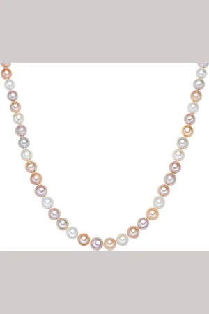 Valero Pearls Womens Female Fresh Water Cultured Pearl(s) Necklace - Sterling Silver - Size 60 cm