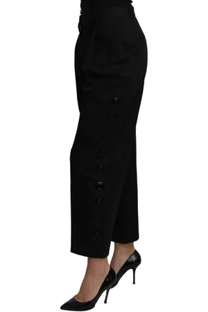 Dolce & Gabbana WoMens High Waist Cropped Cotton Stretch Pants - Size EU 40 (Womens)