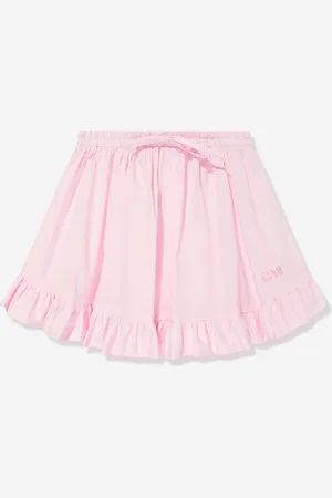 Msgm Girls Poplin Skirt in - Size 10Y