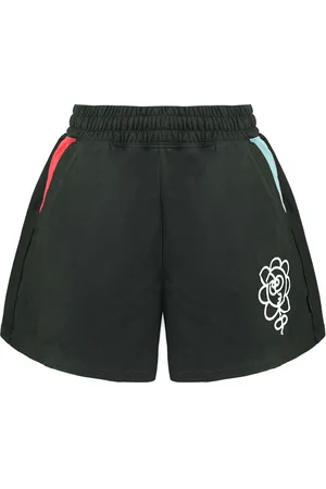 PUMA X Mr. Doodle Stretch Waist Logo Womens Shorts 530663 01 Cotton - Size Medium