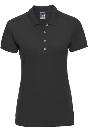 Russell Athletic Womens/Ladies Stretch Short Sleeve Polo Shirt - Size Medium