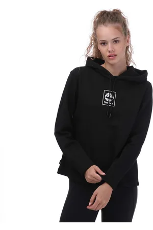 Timberland Womens Stack Logo BB Hoody in Cotton - Size UK 14-16