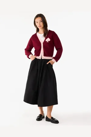 Kate Spade Womens Logo Colorblock Cardigan - - Size Small