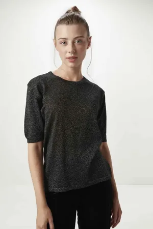 Gusto Womens Turtleneck Knit Top in Viscose - Size Small/Medium