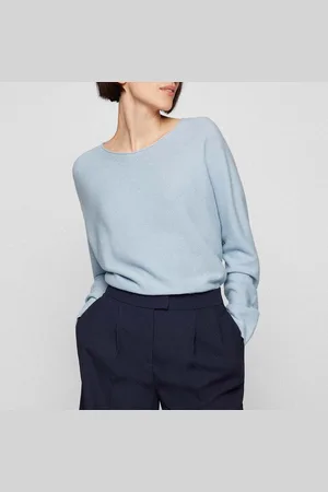 HUGO BOSS Womens C_Falanda Sweater in Cotton - Size 10 UK