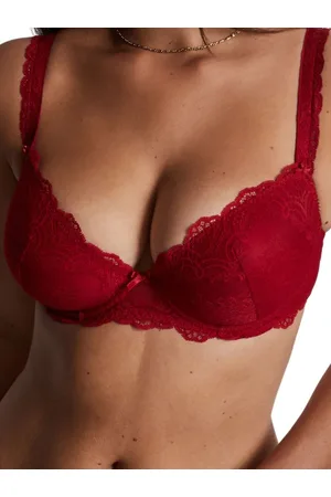 Aubade Womens Danse Des Sens Moulded Plunge Bra - Irresistible Polyamide - Size 32C