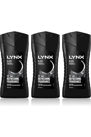Lynx Mens 12-H Refreshing Fragrance Shower Gel Body Wash for Men 3x225ml - One Size