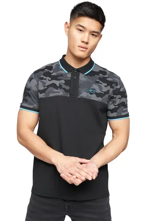 Crosshatch Mens Brightling Camo Polo Shirt Cotton - Size Small
