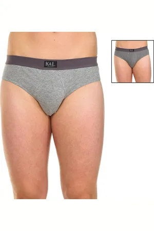 Kisses and Love Mens Pack-2 Basic Slips breathable fabric KL2008 man - - Size Medium
