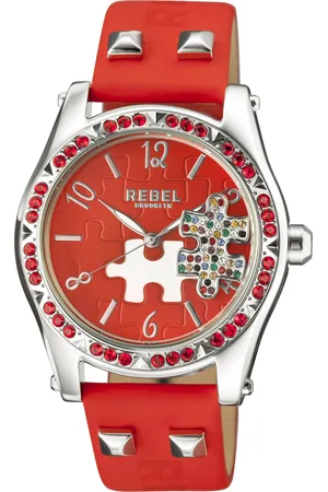 REBEL WoMens Gravesend Dial Leather Watch - One Size
