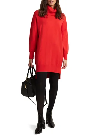 Phase Eight Womens Cecilia Cowl Neck Jumper Dress - - Size Large