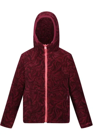 Regatta Kids Unisex Childrens/Kids Kyrell Zebra Print Reversible Jacket (Mineral Red/Burgundy) - - Size 14Y