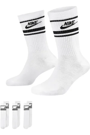 Nike Mens DX5089 Unisex Dri-FIT Sportswear Everyday Essential Crew Socks (3 Pair) - Size Small