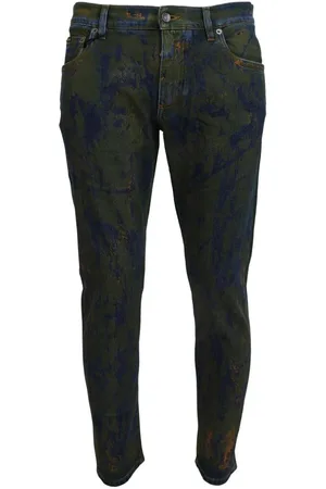 Dolce & Gabbana Mens Blue Skinny Cotton Denim Jeans material_cotton - Size IT 52 (Mens)