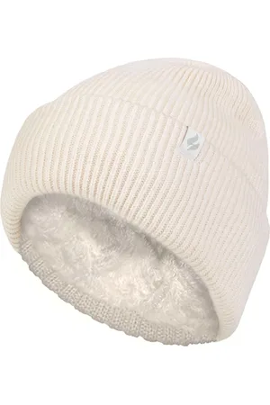 Heat Holders Womens Ladies Fleece Lined Ribbed Turnover Hat