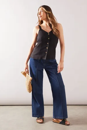 wallis Womens Button Through Cami Top - viscose - Size 16 UK