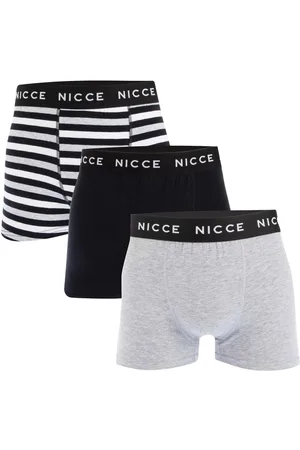 Nicce London Mens Docker 3 Pack Boxer Shorts in - Size Medium