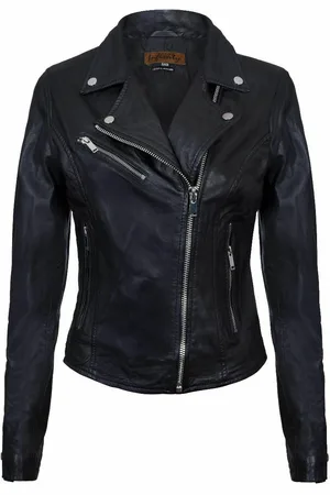 Infinity Womens Classic Brando Biker Jacket-Loughton - Nappa Leather - Size 16 UK