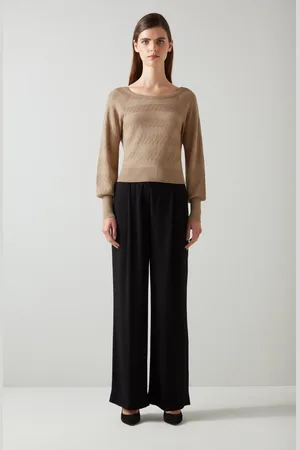 LK Bennett Womens Goldie Knitted Tops, Viscose/Acrylic - Size Large