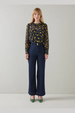 LK Bennett Womens Erin Woven Tops, - Size 10 UK