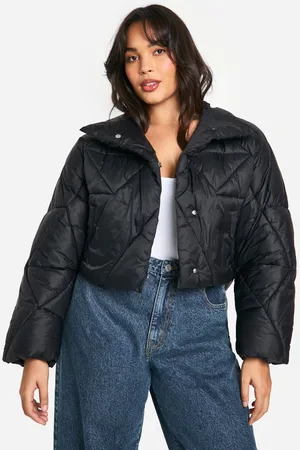 Boohoo Womens Plus Quilted Puffer Coat - - Size 16 UK