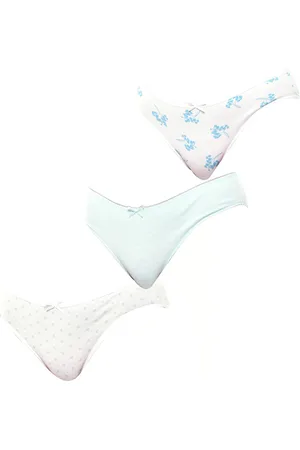 Kisses and Love Pack of 3 KL10000 WoMens cotton panties - - Size Small/Medium