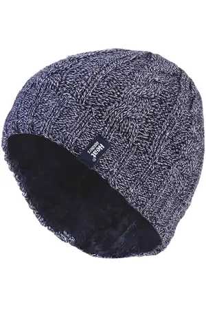 Heat Holders Womens Thermal Fleece Lined Cable Knit Winter Hat - - One Size