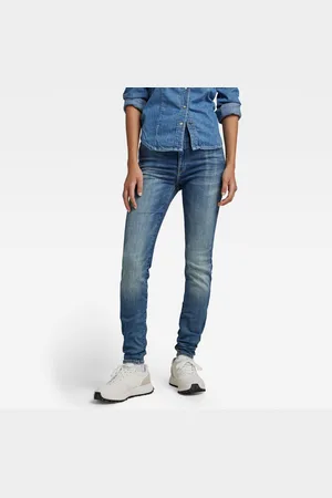 G-Star Womens G-Star RAW Kafey Ultra High Skinny Jeans - Cotton - Size 25W/32L