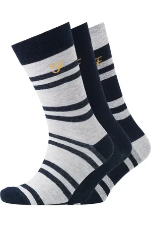 Farah Mens Falton Striped Socks (Pack of 3) ( /White) - One Size